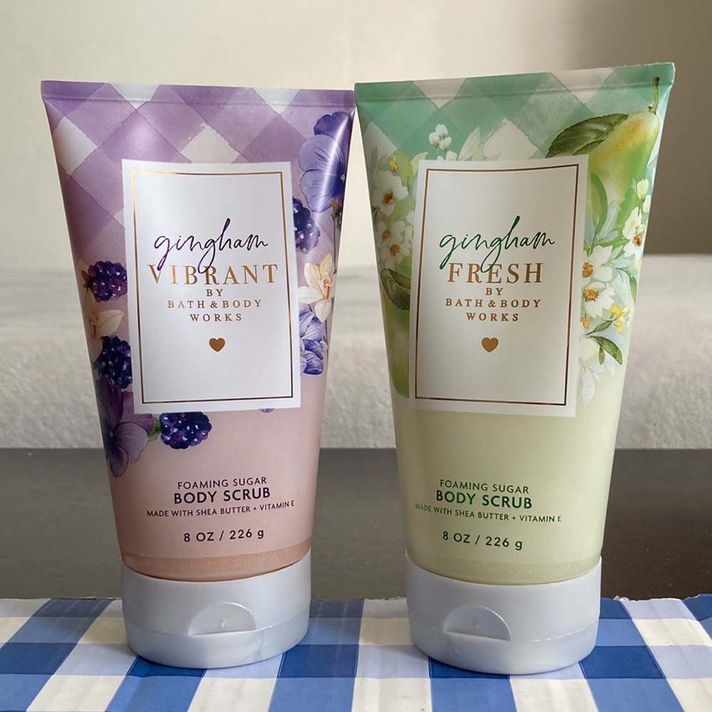BBW 2 Gingham body scrubs